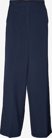 Wide Leg Pantalon à plis 'TROIANTAIA' VERO MODA en bleu : devant