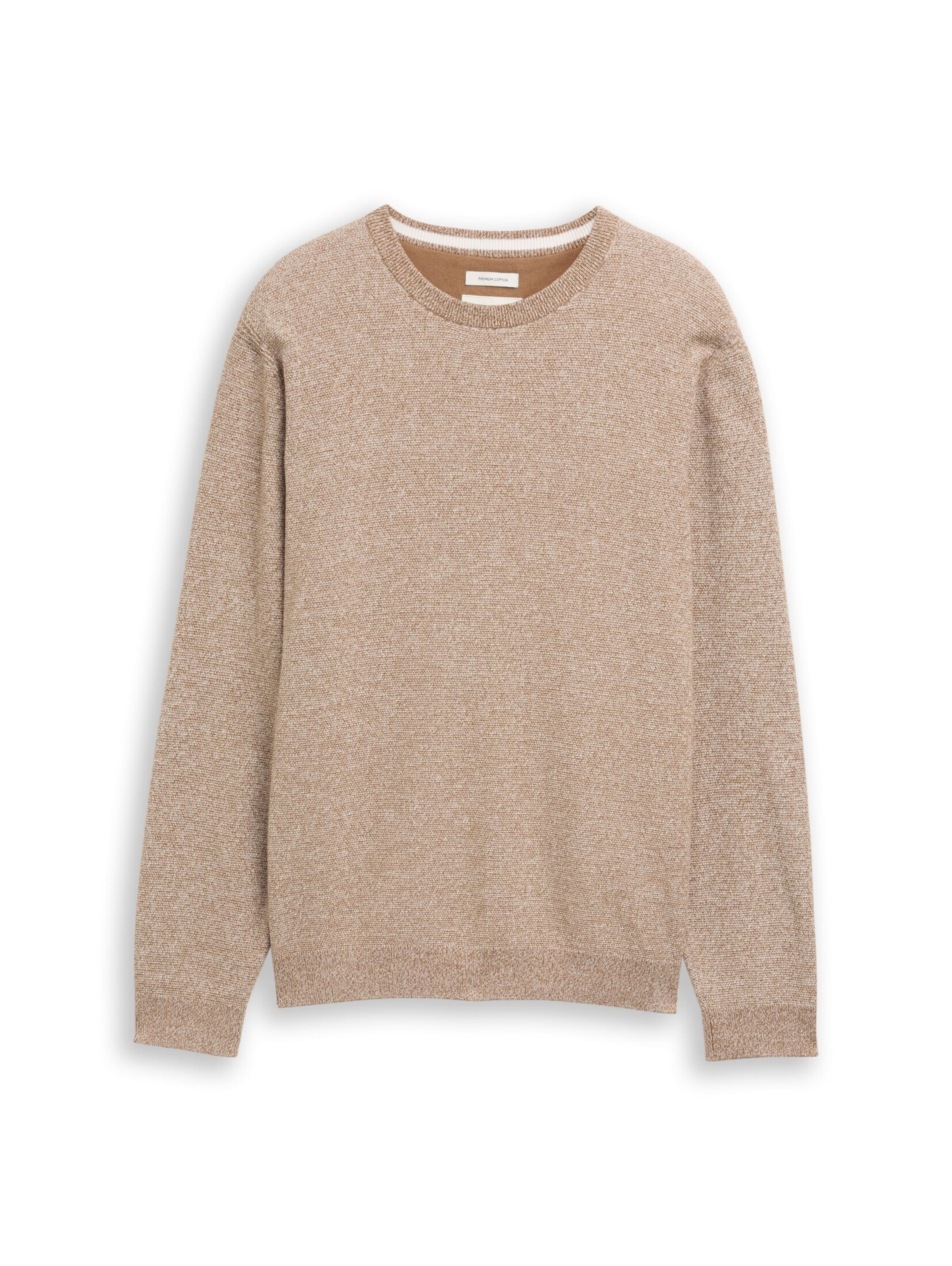 TOM TAILOR Trui in Bruin: voorkant