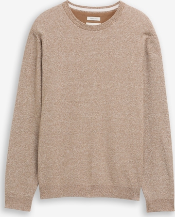 TOM TAILOR Trui in Bruin: voorkant