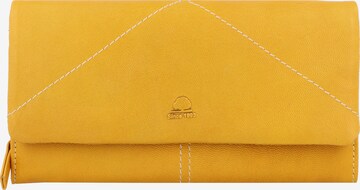 GREENBURRY Wallet 'Tumble Nappa' in Yellow: front