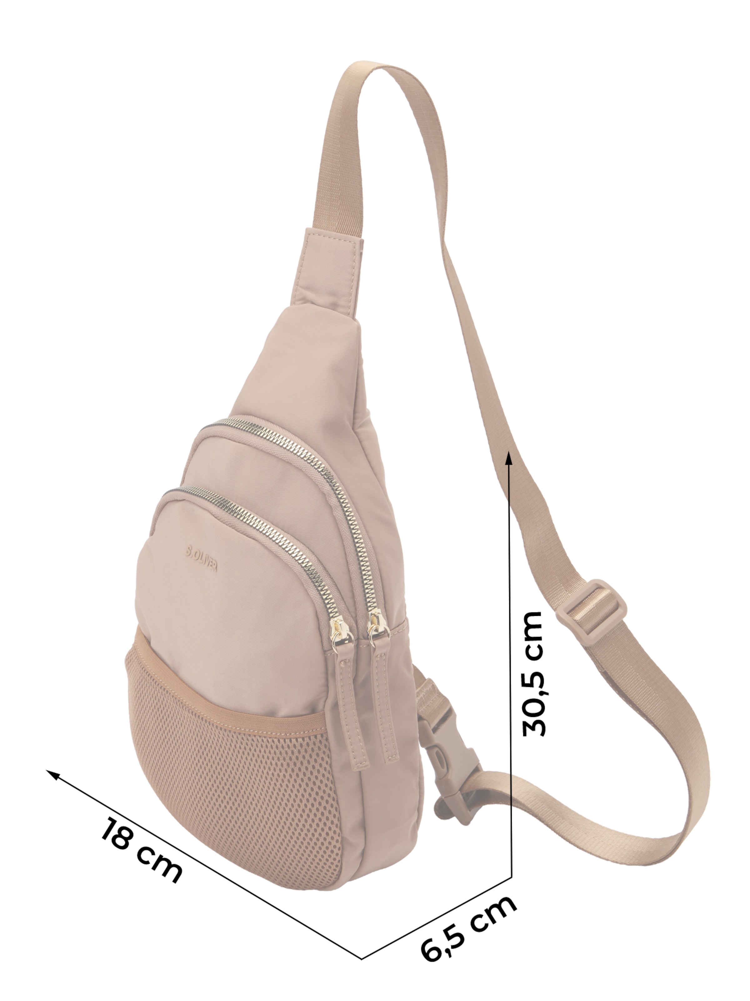Sac à bandoulière s.Oliver en marron : devant