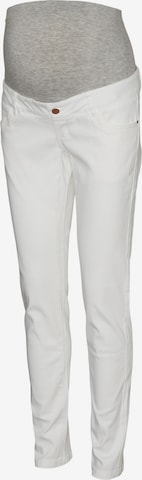 MAMALICIOUS Slimfit Jeans 'Iggi' i hvid: forside