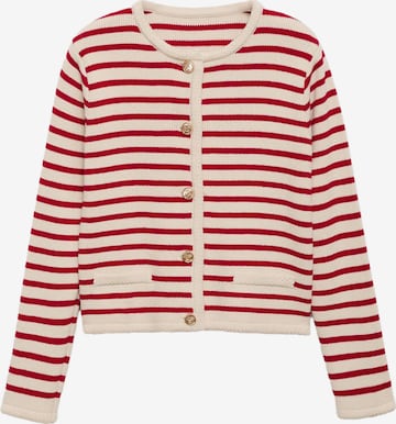 MANGO Gebreid vest 'ELIOT' in Rood: voorkant