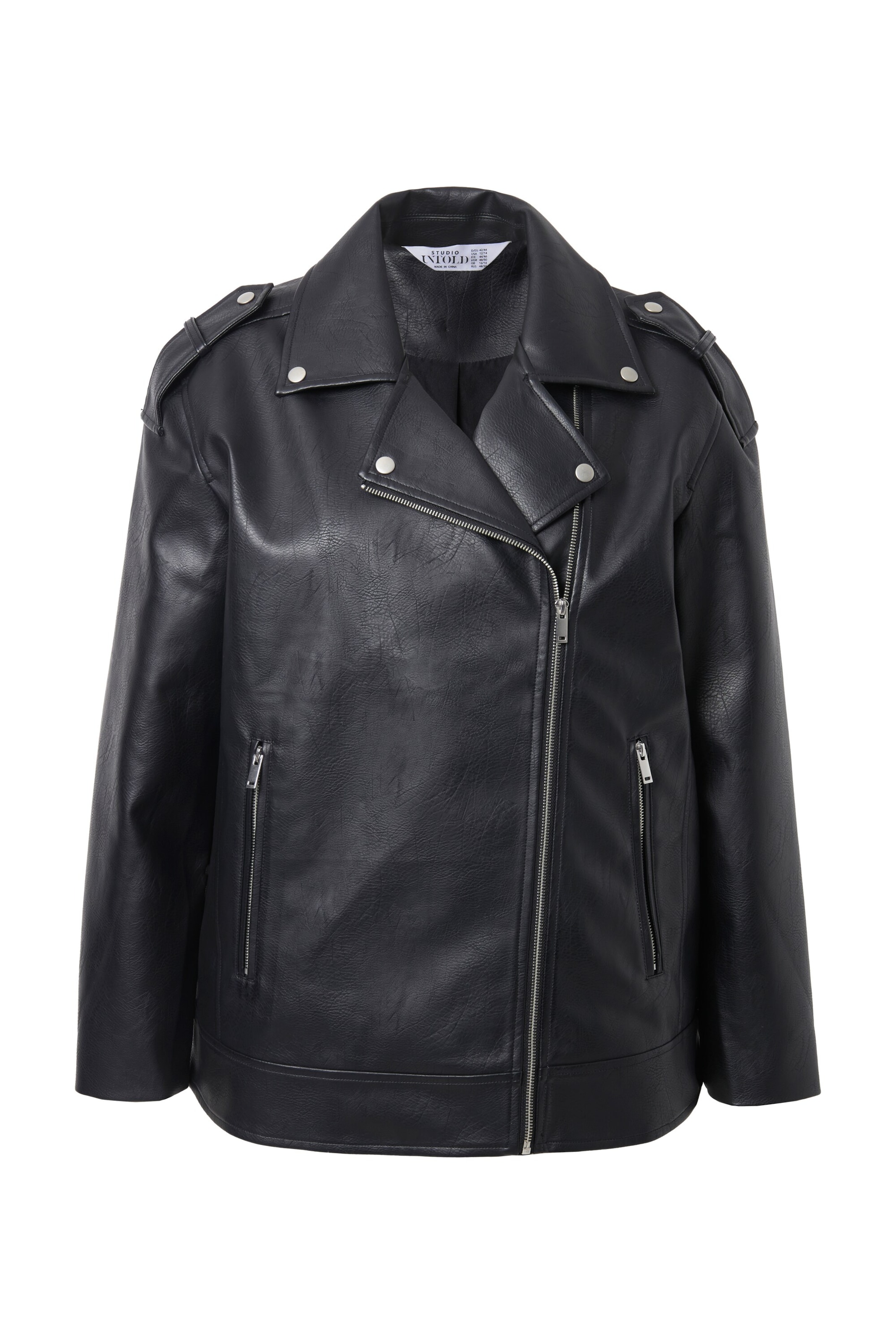 Studio Untold Between-Season Jacket in Black: front