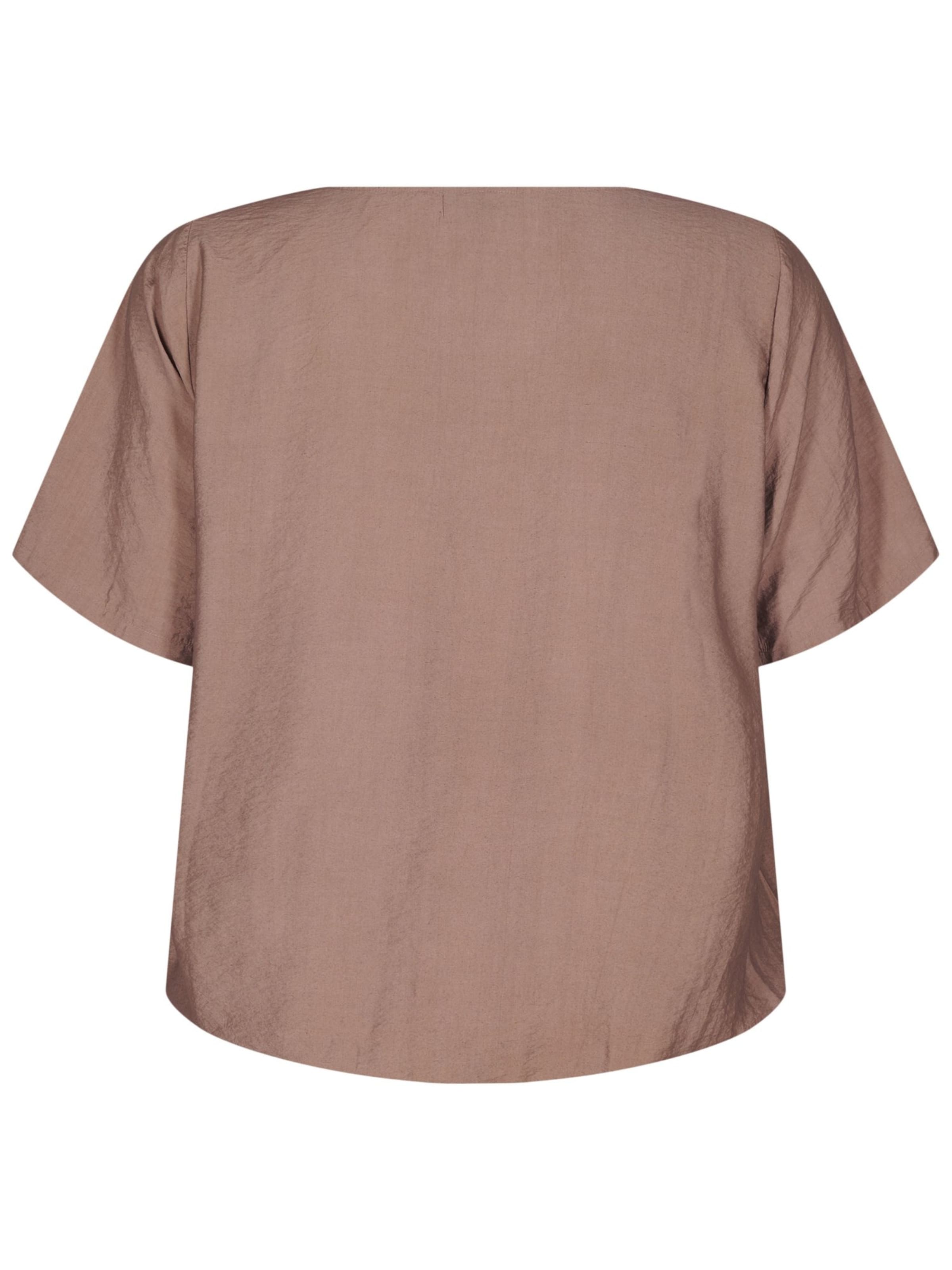 Zizzi Μπλούζα 'VCOLLY' σε καφέ