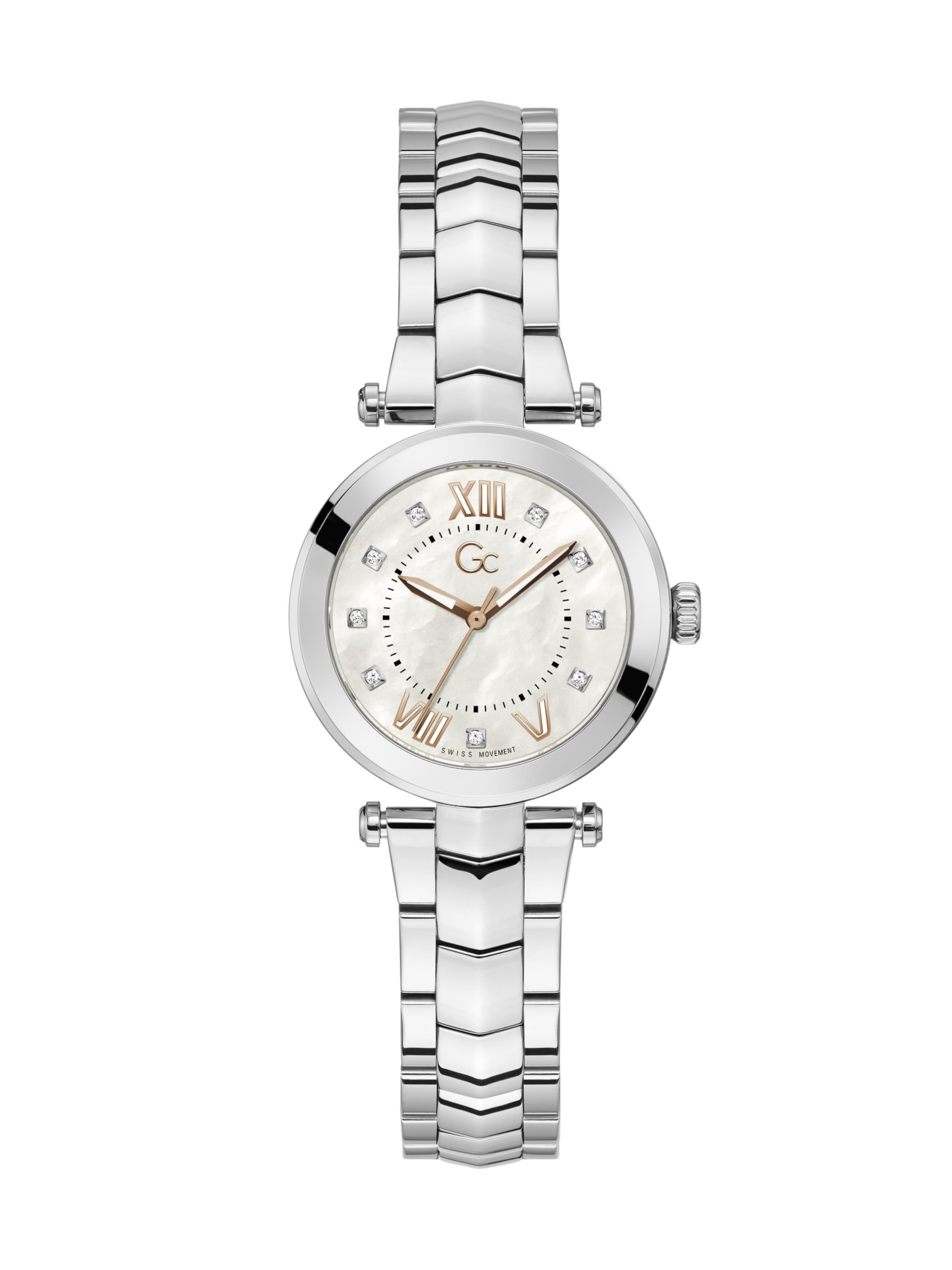 Gc Analoguhr 'Gc Illusion' in Silber