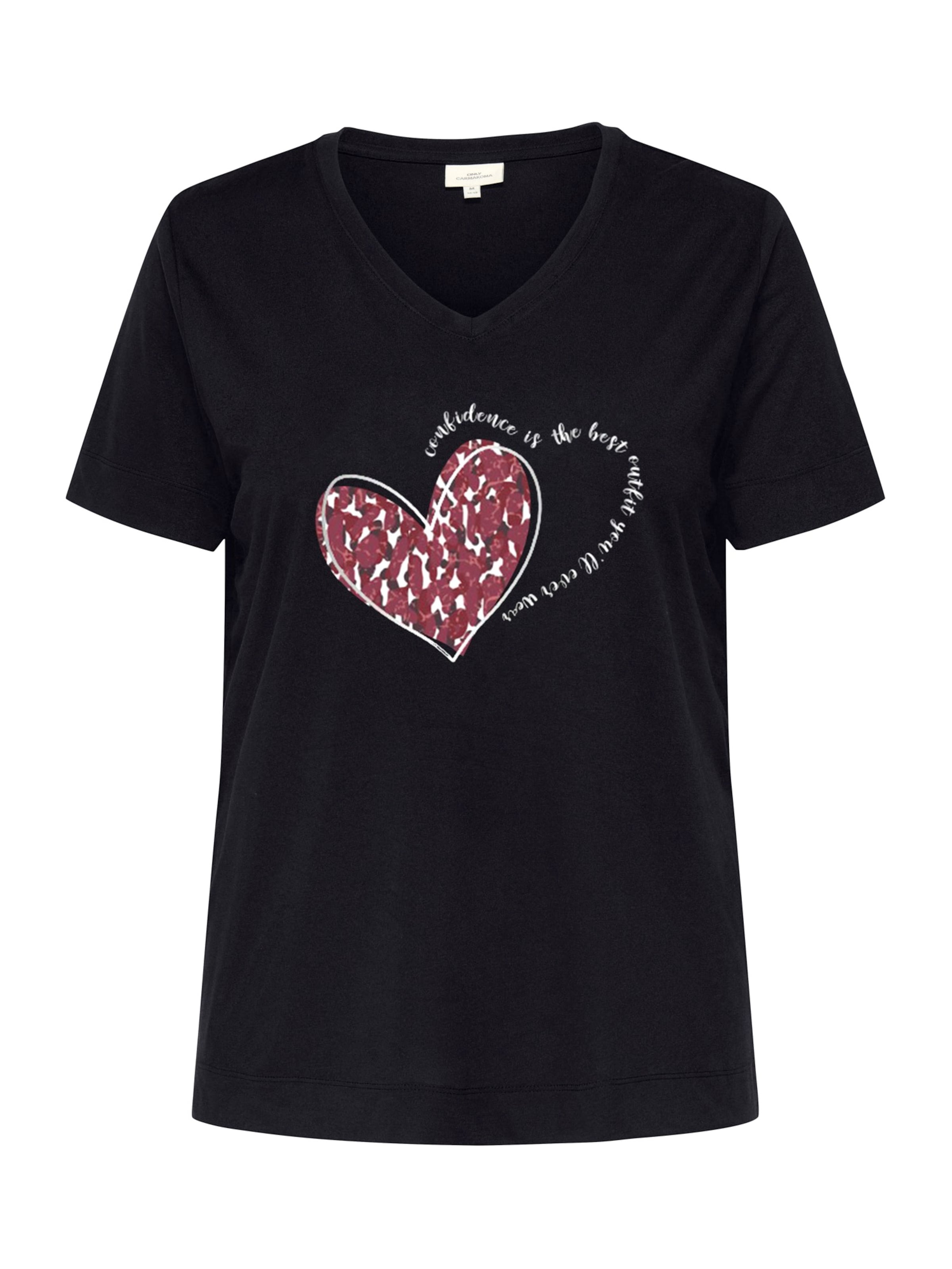 Maglietta 'CARNICKY' in XL-XXL ONLY Carmakoma di colore rosso ruggine / nero / bianco, Visualizzazione prodotti