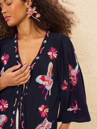 love & roses Bluza | mornarska / roza barva, Prikaz izdelka