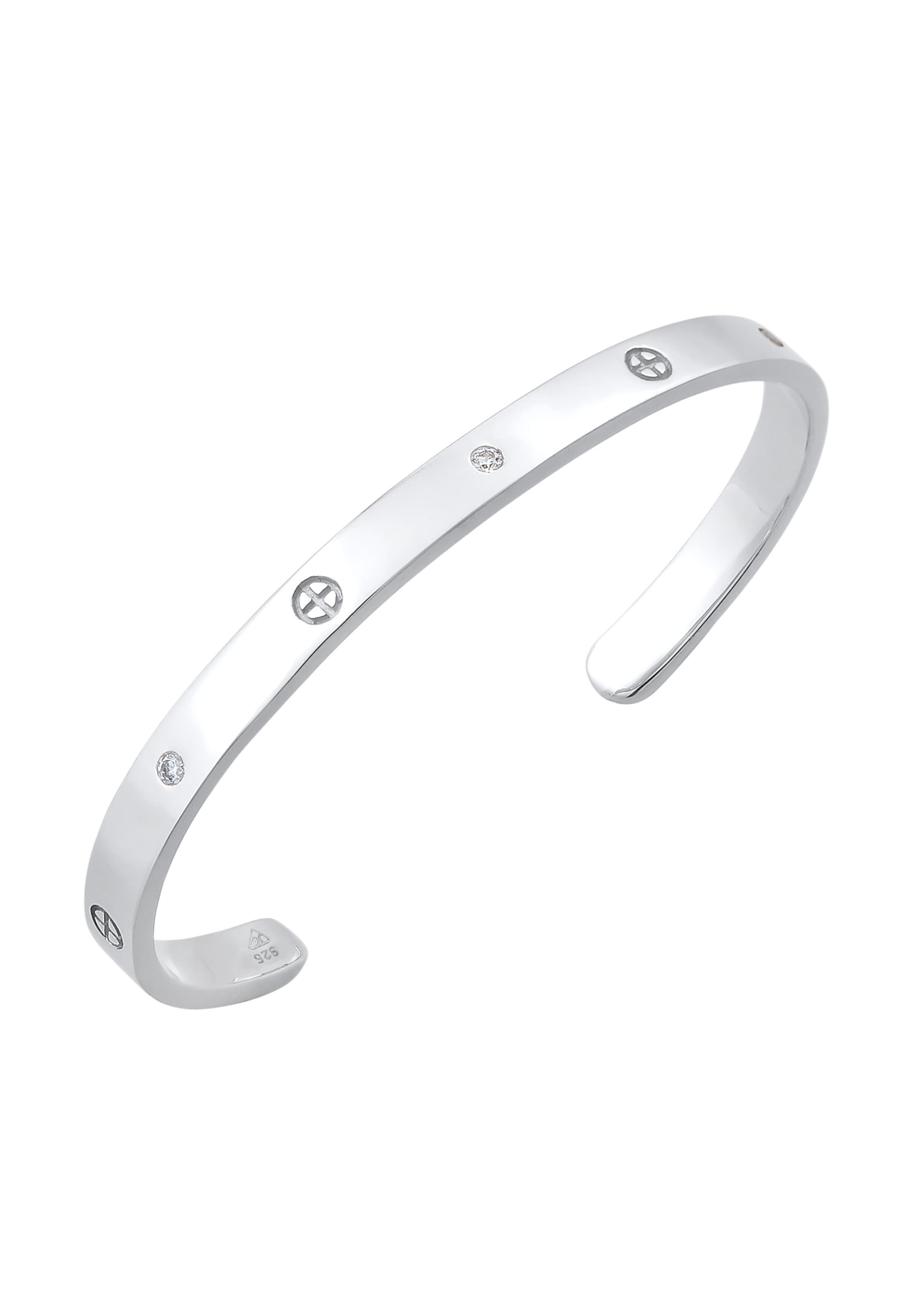 ELLI PREMIUM Armband 'Geo' in Silber
