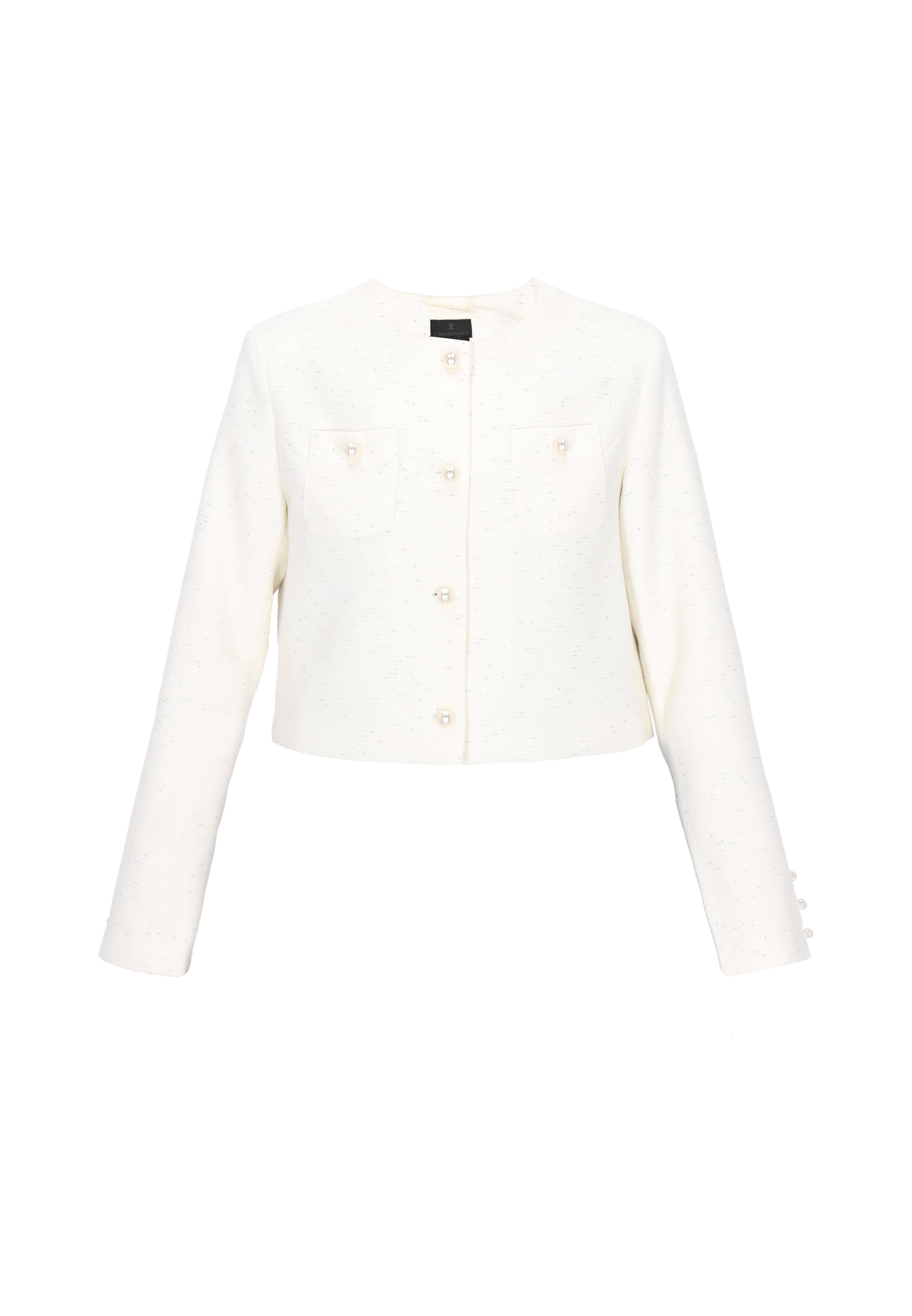 DreiMaster Klassik - Abrigo de entretiempo 'Festive' en blanco: frente