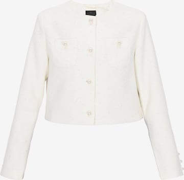 DreiMaster Klassik - Abrigo de entretiempo 'Festive' en blanco: frente