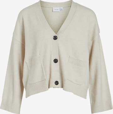 VILA Gebreid vest in Beige: voorkant