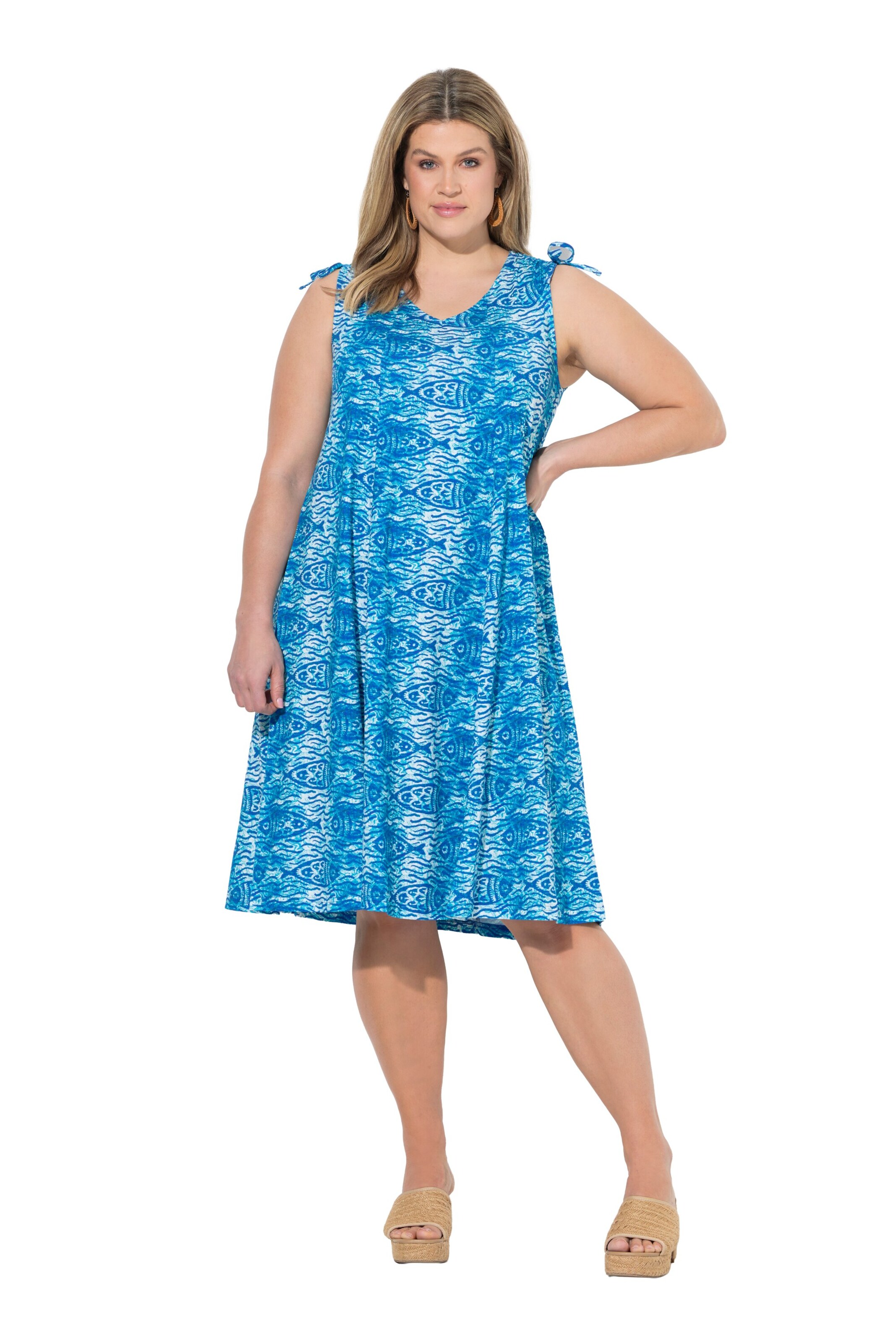 Ulla Popken Kleid in Blau: Vorderseite