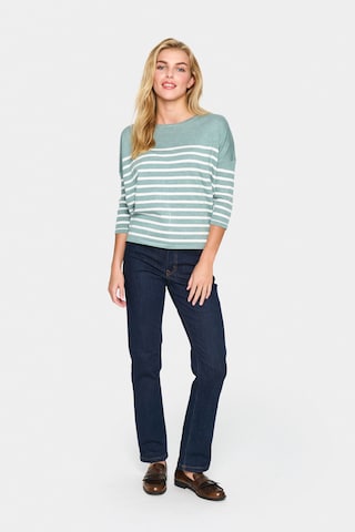 SAINT TROPEZ Pullover 'MilaSZ' in Grün