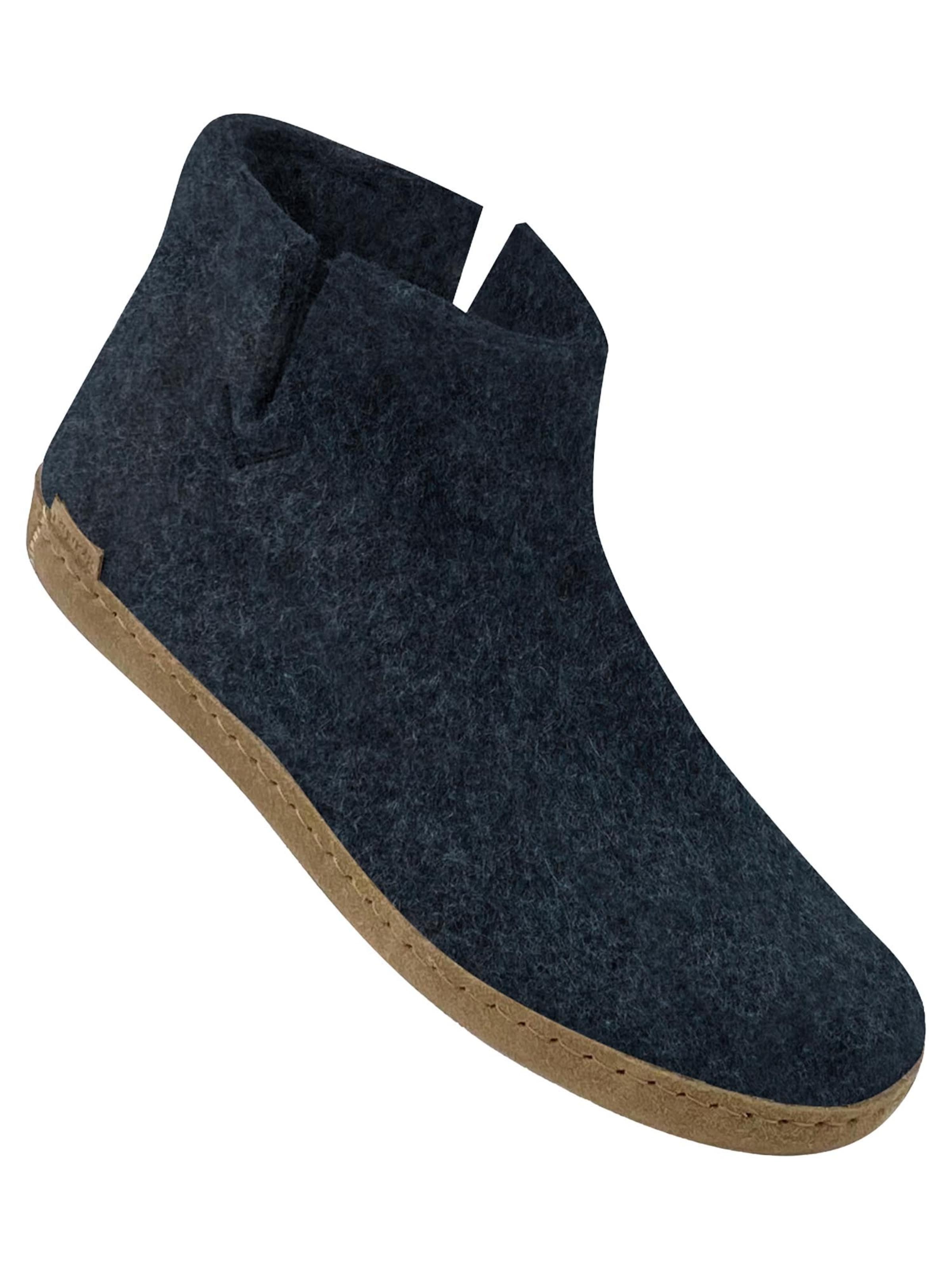 Glerups Slippers 'Classic' in Blue
