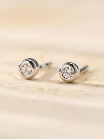 Orecchini 'Bezel Cubic' di Hey Happiness in argento