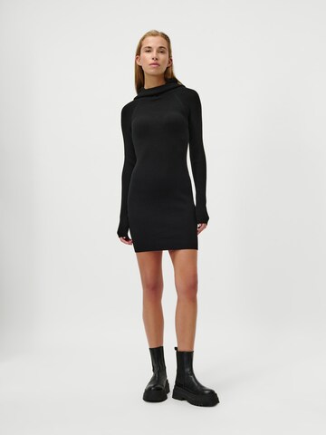 LeGer by Lena Gercke Sukienka z dzianiny 'Mathilde' w kolorze czarny