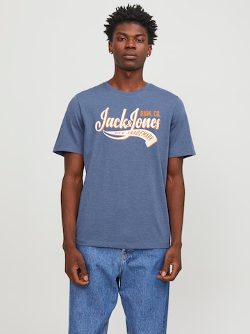 JACK & JONES قميص بلون أزرق: الأمام