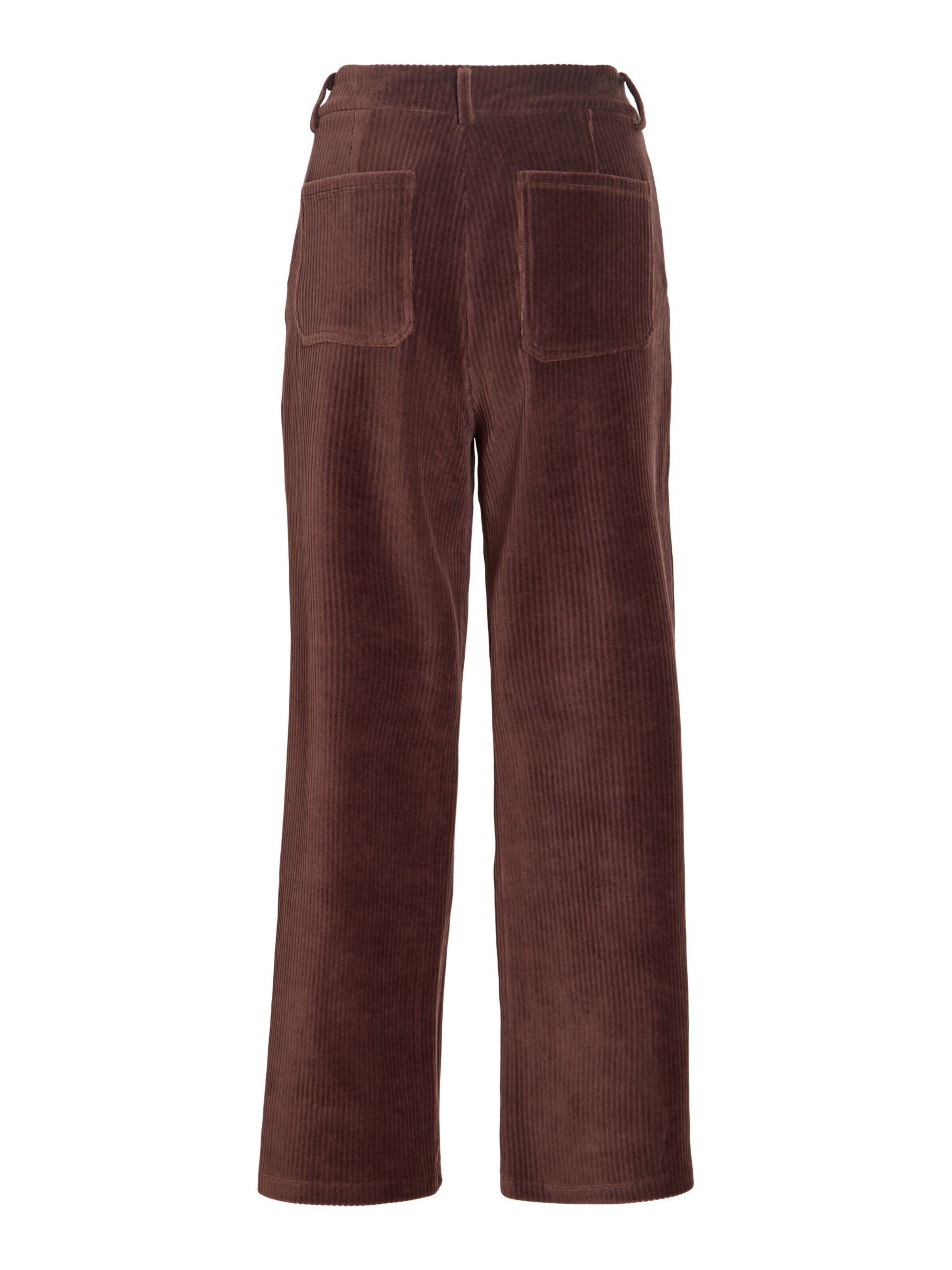 VILA Wide Leg Hose in Braun
