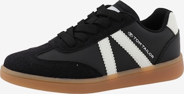 TOM TAILOR Sneakers laag in Zwart: voorkant