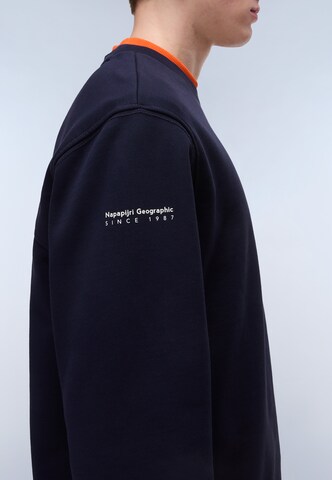 NAPAPIJRI Sweatshirt 'B-Badge' in Zwart