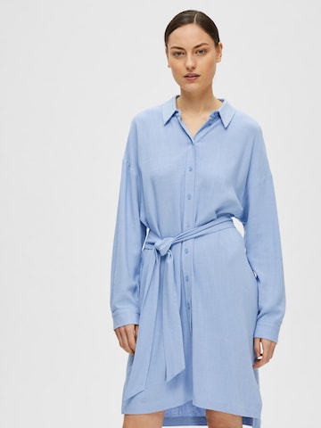 Robe-chemise 'Viva-Tonia' SELECTED FEMME en bleu