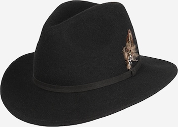 Hatland Hut 'Burundy' in Schwarz: Vorderseite