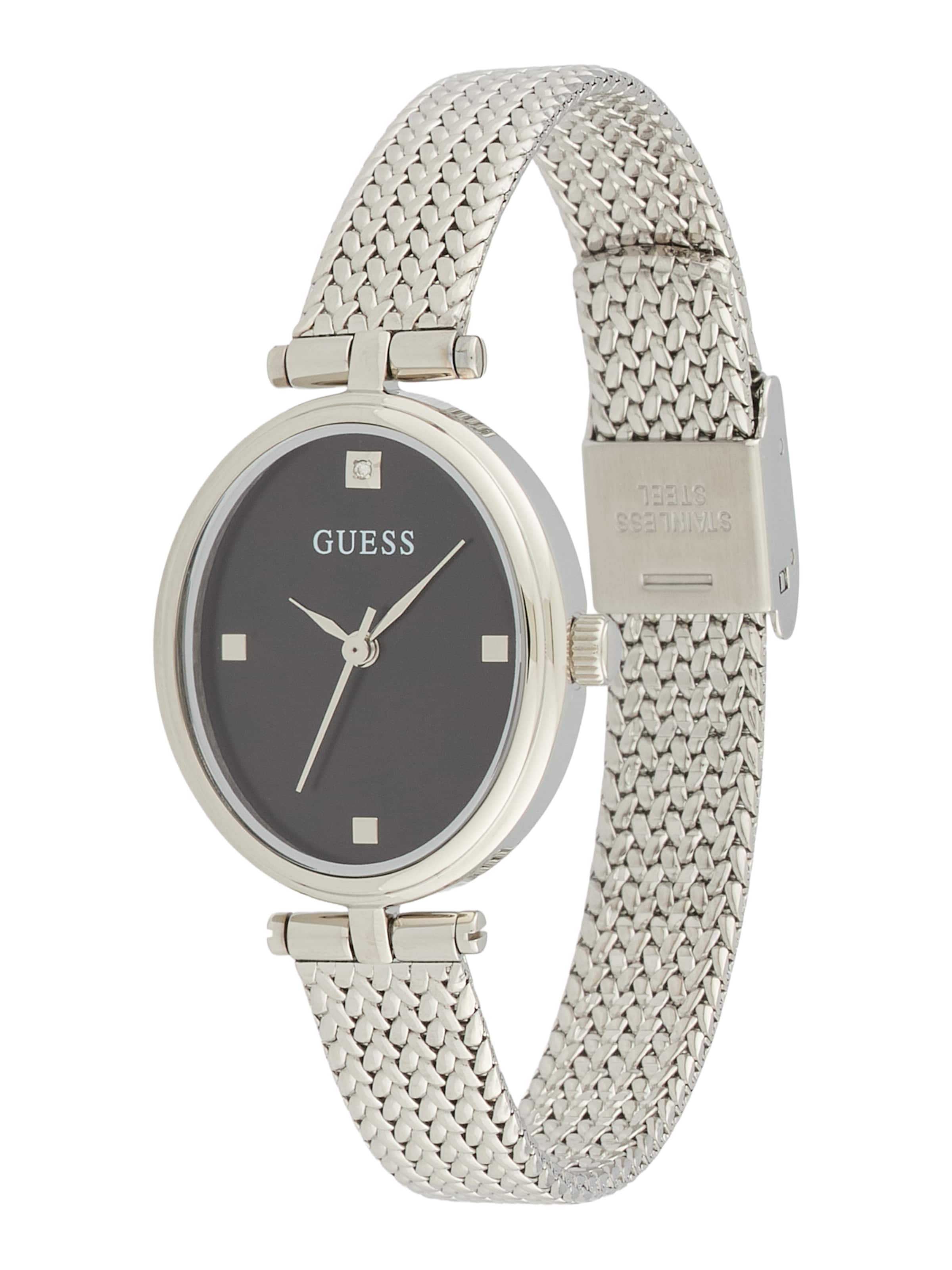 GUESS - Reloj analógico en plata: frente
