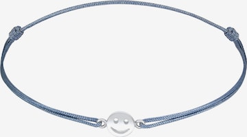 ELLI Armband 'Smiling Face' in Blauw: voorkant