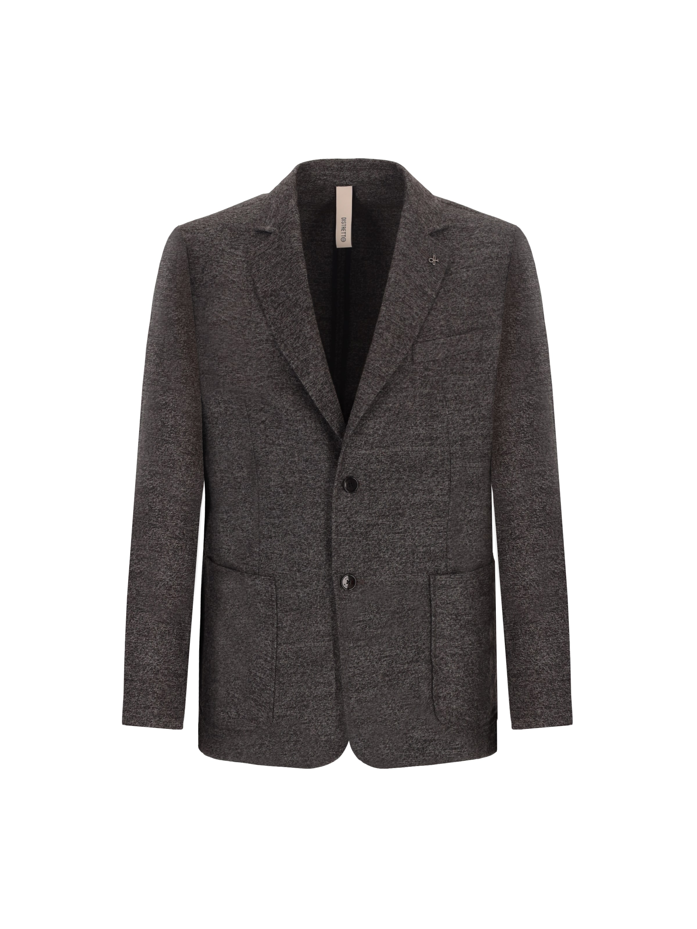 Distretto12 - Ajuste regular Chaqueta tipo saco para negocios 'Cellini' en gris: frente