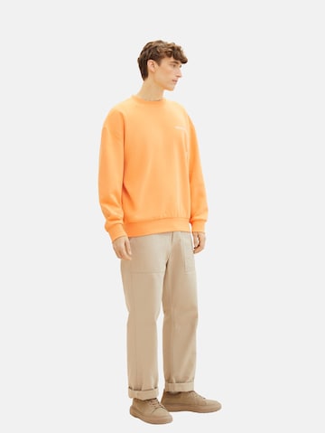 TOM TAILOR DENIM Sweatshirt in Orange
