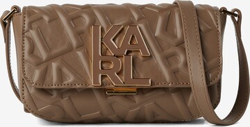 Karl Lagerfeld Skuldertaske 'Logo' i beige: forside