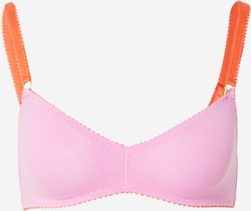 Dora Larsen Triangle Bra 'MILLIE' in Pink: front