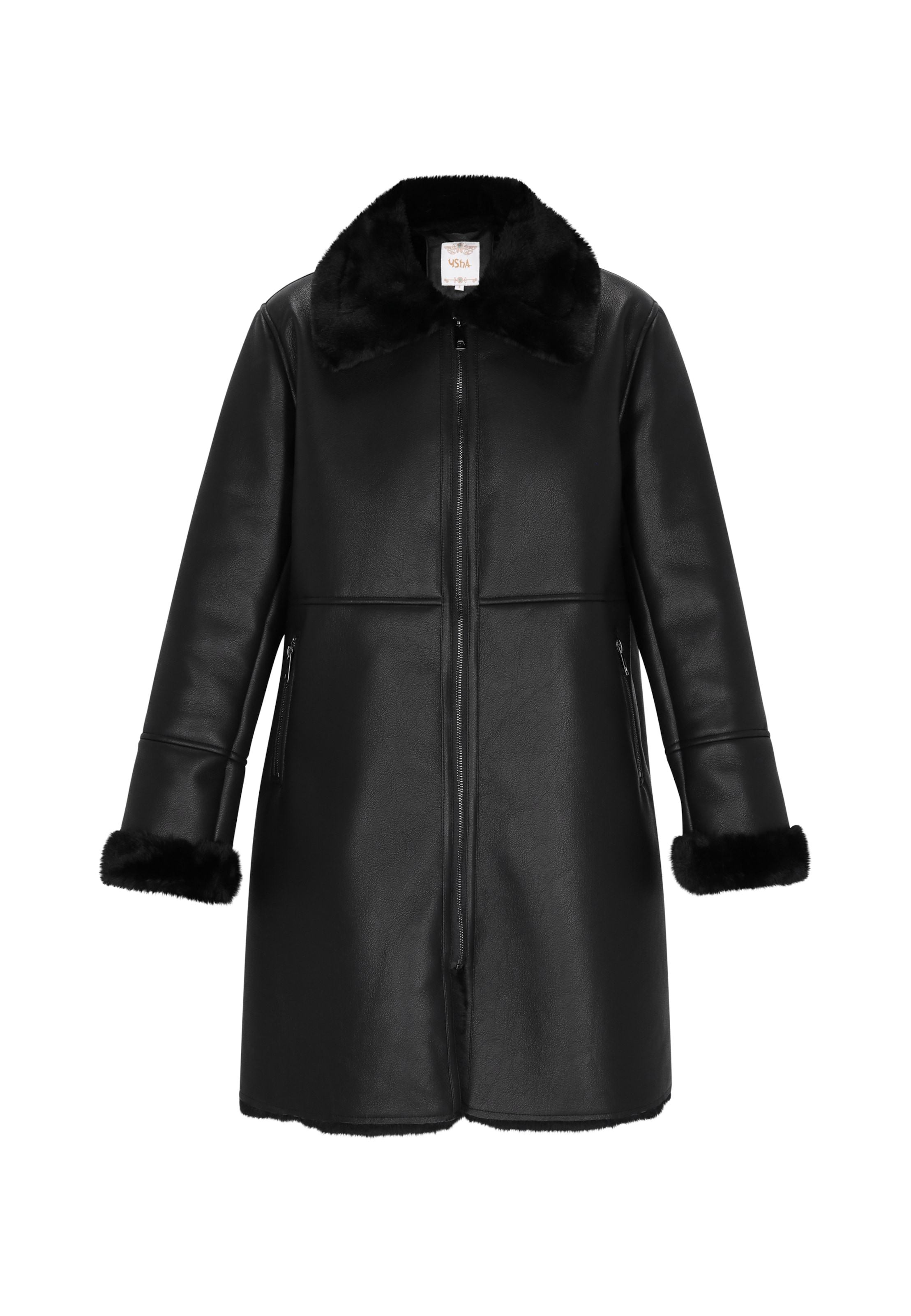 usha FESTIVAL - Sobretudo de inverno em preto: frente