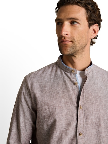 TOM TAILOR Regular Fit Hemd in Braun