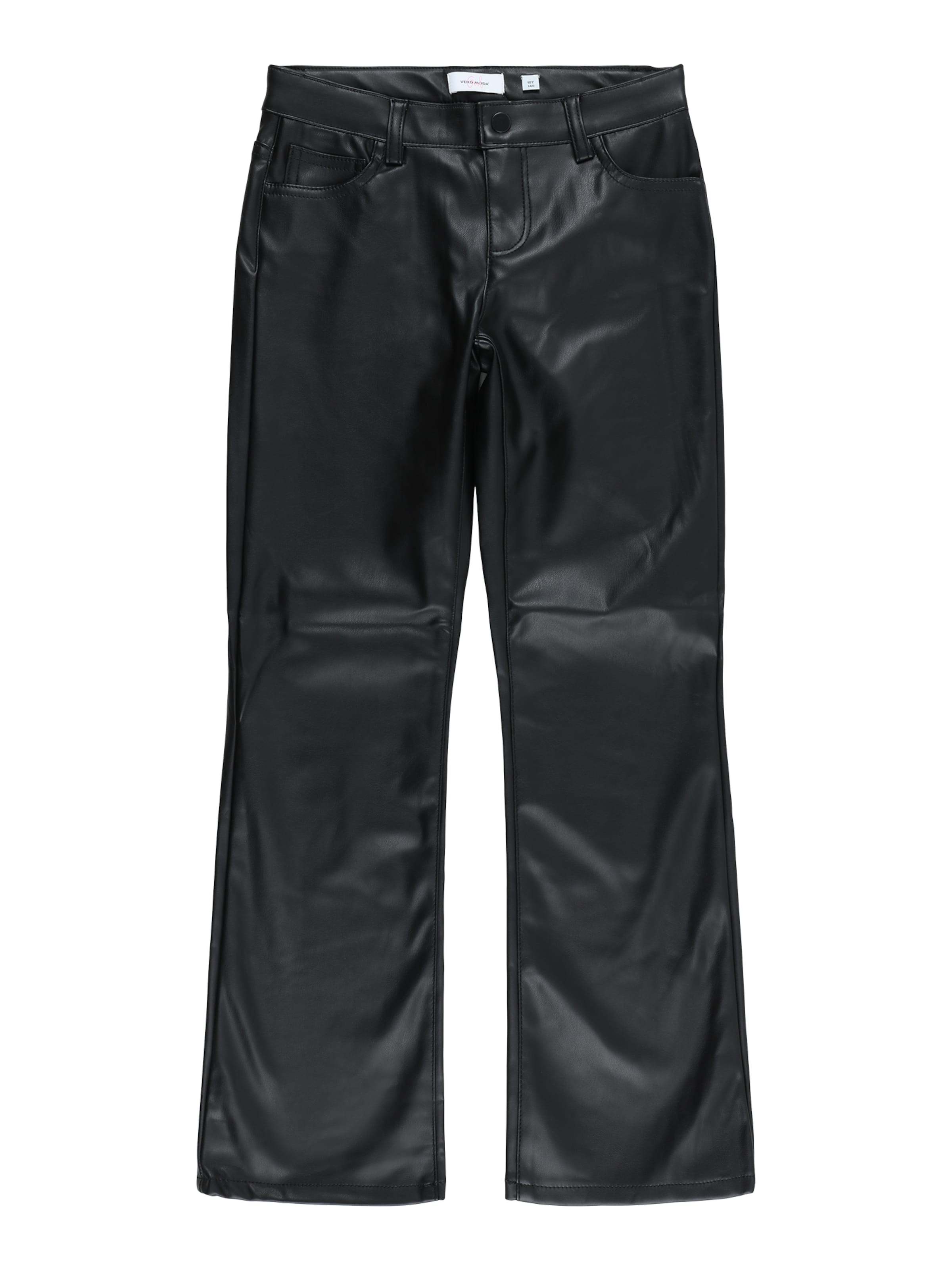 Vero Moda Girl - Bootcut Pantalón 'VMRiver' en negro: frente