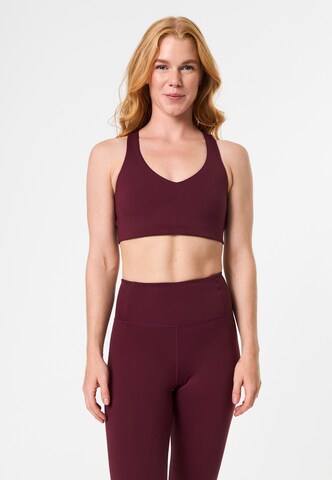 Girlfriend Collective Bustier Urheilurintaliivit 'Float Lola' värissä punainen: etupuoli
