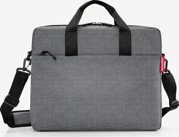 REISENTHEL Document Bag in Grey: front