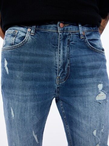 Pull&Bear Skinny Farmer - kék