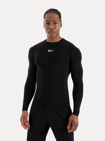 Smilodox Compression Longsleeve Carnos in Schwarz: Vorderseite
