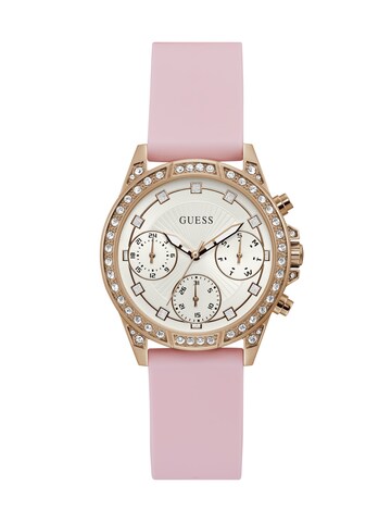 GUESS Uhr 'Gemini' in Pink: predná strana