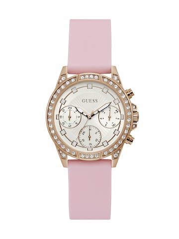 GUESS Uhr 'Gemini' in Pink: predná strana