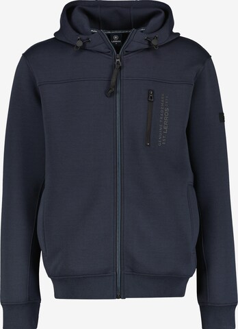 LERROS Zip-Up Hoodie in Blue: front