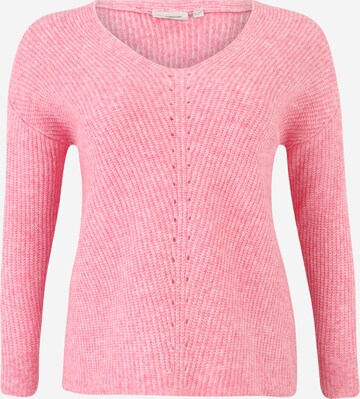 ONLY Carmakoma - Jersey 'AIRY' en rosa: frente