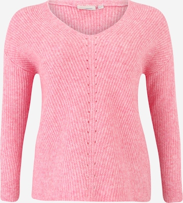 ONLY Carmakoma - Pullover 'AIRY' em rosa: frente