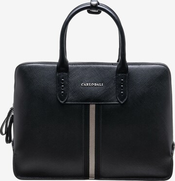 Carlo Dali Document Bag 'FANIA' in Black: front