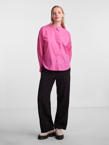 PIECES Blus 'TANNE' i rosa