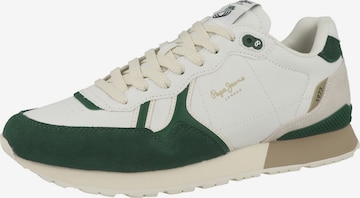 Pepe Jeans - Sapatilhas baixas 'Brit Ivy ' em branco: frente