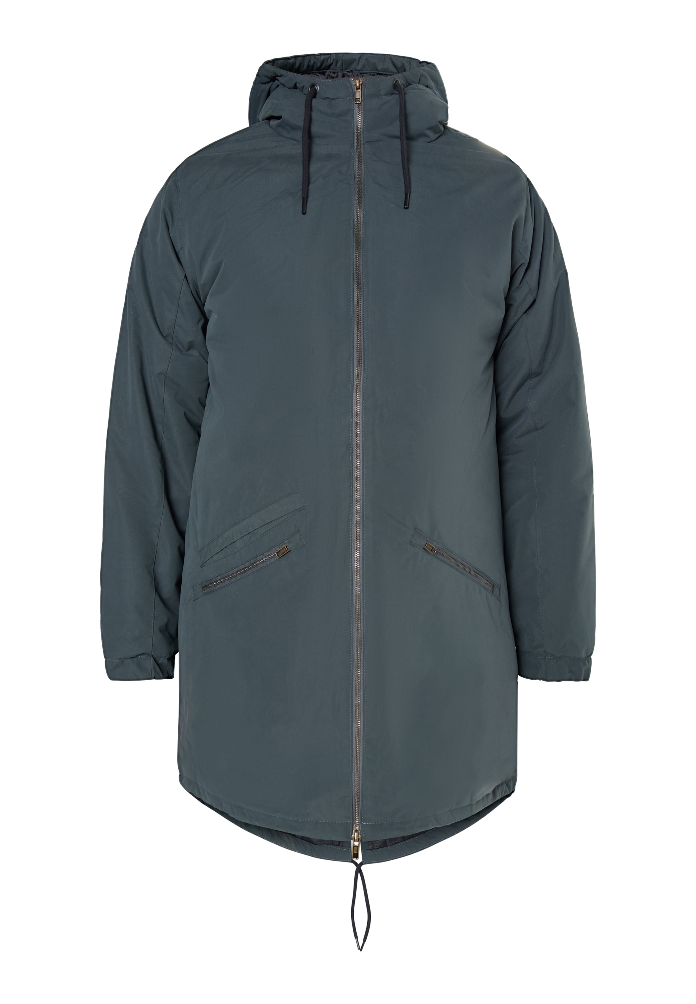 MO Välikausiparka värissä harmaa: etupuoli