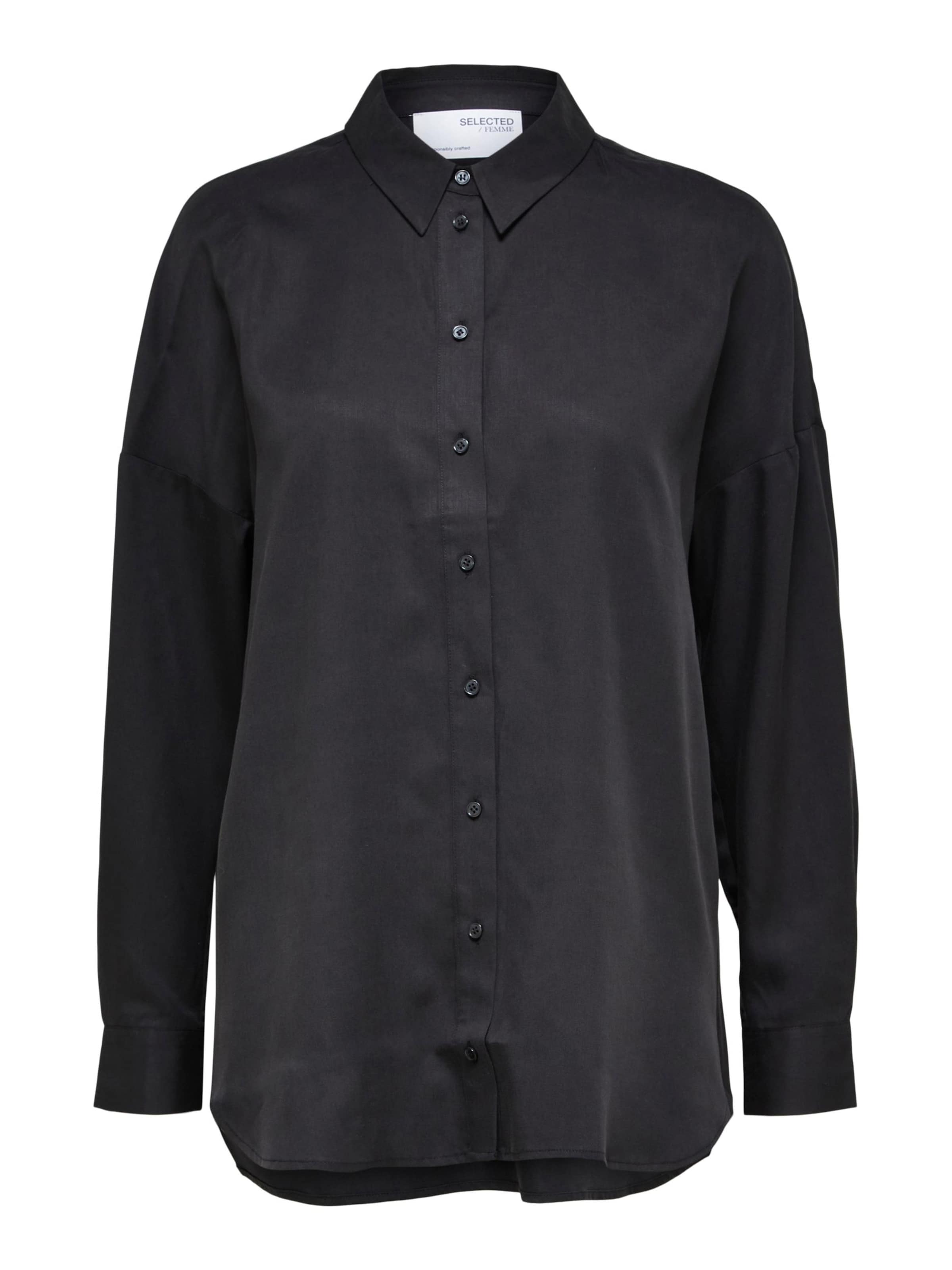 SELECTED Blouse 'Sanni' in Black: front
